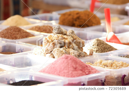 Spices at oriental market. Spices at oriental market. 72305689