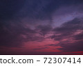 Dark red-violet sky at sunset as a backdrop 72307414