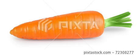 Carrot isolated on white background with clipping path and full depth of field 72308277