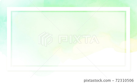 Light green watercolor frame-there are multiple variations Light green watercolor frame-there are multiple variations 72310506