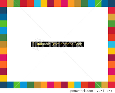 SDGs RGB specified color background / frame 2 72310763