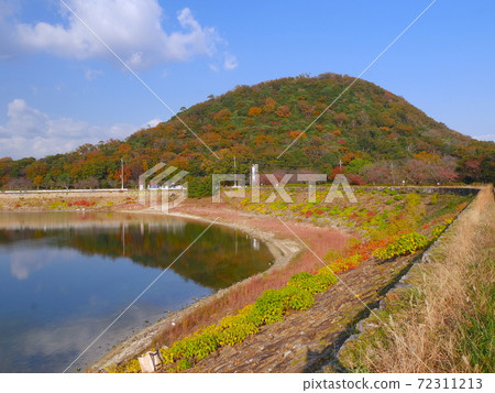 高山和北山水庫的紅葉 72311213