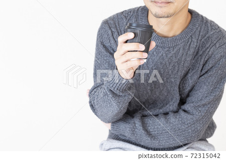 Man drinking coffee Man drinking coffee 72315042