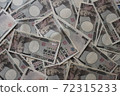 A scattered 10,000 yen note 72315233