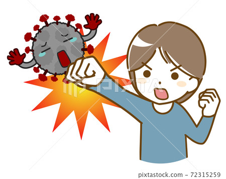 A man who fights off the virus A man who fights off the virus 72315259