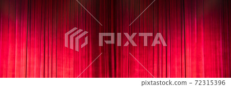 Red Curtain close before theatre drama begin and lighting shade of color and dark drapes fold background Red Curtain close before theatre drama begin and lighting shade of color and dark drapes fold background 72315396