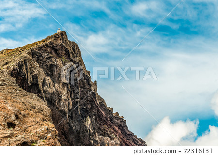 View of rocky cliffs clear water of Atlantic Ocean at Ponta de Sao Lourenco, the island of Madeira, Portugal 72316131