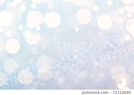 Shiny silver defocused glitter background with golden lights 72318689