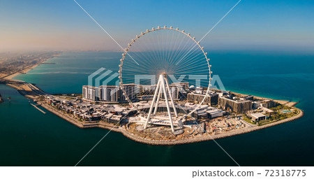 Ain Dubai ferris wheel on Bluewaters island in Dubai, UAE 72318775