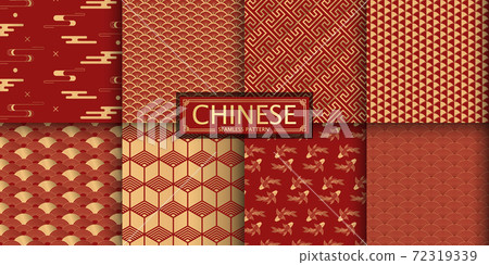 8 Different Chinese Vector Seamless Patterns. 8 Different Chinese Vector Seamless Patterns. 72319339
