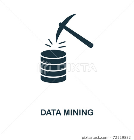 Data Mining icon. Monochrome style design from big data icon collection. UI. Pixel perfect simple pictogram data mining icon. Web design, apps, software, print usage. Data Mining icon. Monochrome style design from big data icon collection. UI. Pixel perfect simple pictogram data mining icon. Web design, apps, software, print usage. 72319882