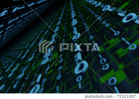 Digital binary code 01 background futuristic big data information technology, 3D rendering Digital binary code 01 background futuristic big data information technology, 3D rendering 72321807