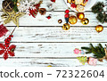 Christmas background cookies with copy space top view 72322604