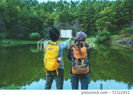Couples traveling, photographing and studying nature at Chiangmai, in Thailand.. Couples traveling, photographing and studying nature at Chiangmai, in Thailand.. 72322852