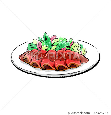 Handwritten rough sketch_roast beef 72323783