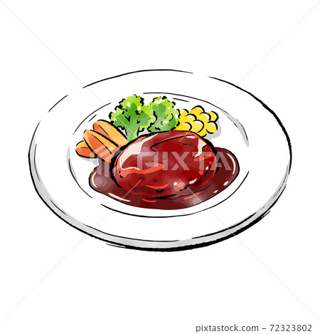 Handwritten rough sketch_hamburger Handwritten rough sketch_hamburger 72323802