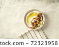 Popular middle eastern appetizer labneh  72323958