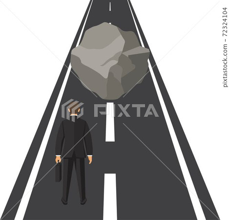 Business obstacle concept. Business risk. Hurdl on way. Way to succes. Barrier on way to succes Vector illustration in flat design. Business obstacle concept. Business risk. Hurdl on way. Way to succes. Barrier on way to succes Vector illustration in flat design. 72324104