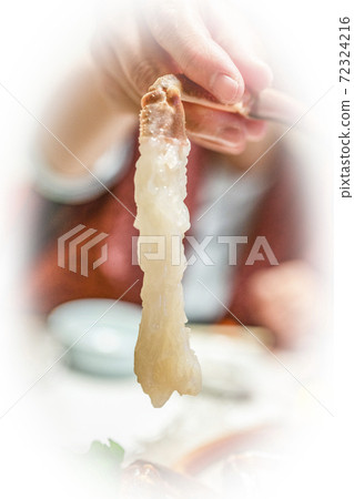 開花雪螃蟹生魚片 72324216