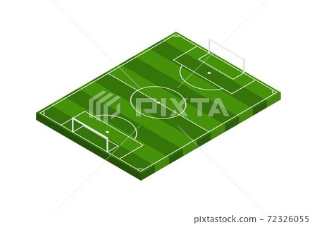 Isometric football field vector illustration 72326055