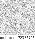 Black white flowers seamless pattern 72327395