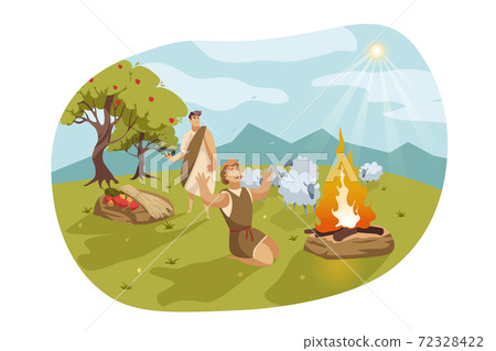 Cain and Abel, Bible concept Cain and Abel, Bible concept 72328422