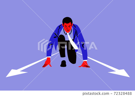 Startup, way, challenge, competition business concept. Startup, way, challenge, competition business concept. 72328488