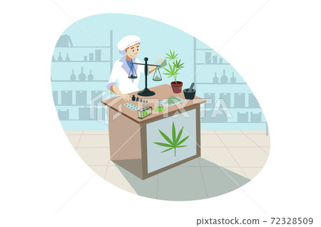 Marijuana, cannabis, medical research, analysis, drug concept. Marijuana, cannabis, medical research, analysis, drug concept. 72328509