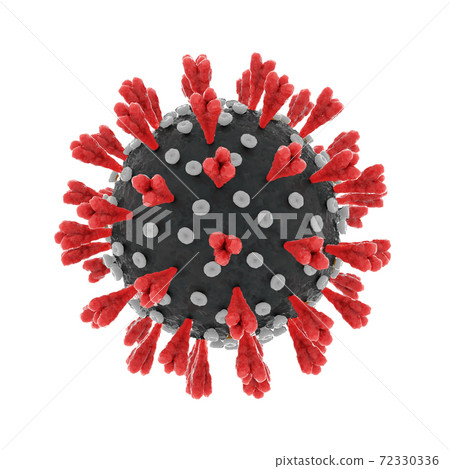 3d render of a coronavirus germ isolated on white background 72330336