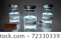 Realistic 3D render illustration of covid-19 vaccine 72330339