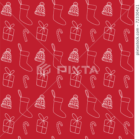 Vector seamless pattern of Christmas elements Vector seamless pattern of Christmas elements 72330421