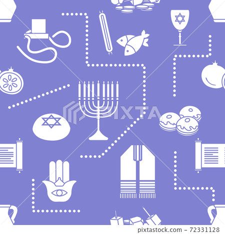 Vector Jewish Holiday Israel Traditional Festive 72331128