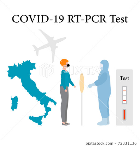 Vector Italy Medicine RT PCR Test Coronavirus 72331136