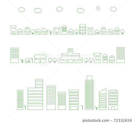 Residential area, buildings, cityscape 72332659