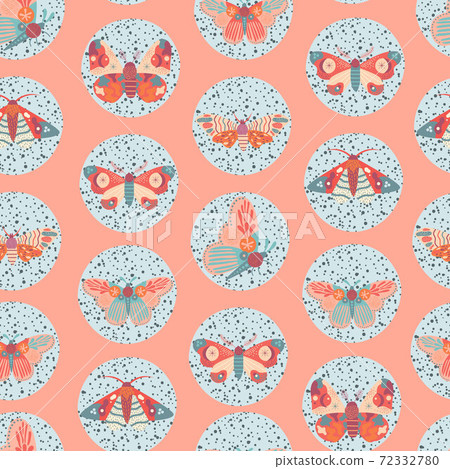 Seamless Pattern with butterfly in vector Seamless Pattern with butterfly in vector 72332780