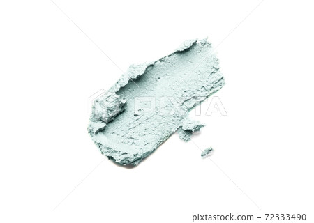 Smear of cosmetic clay on a white background. 72333490