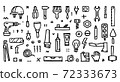 Construction icons vector collection, Building doodle icons 72333673