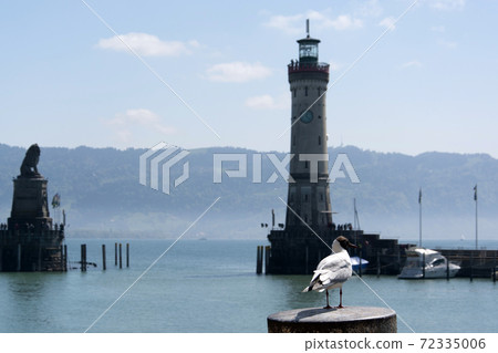 Port Entrance to Lindau Harbour, Bavaria, Germany 72335006