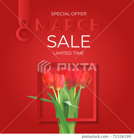 8 March sale banner Background Design. Template for advertising, web, social media and fashion ads. Poster, flyer, greeting card, header for website Vector Illustration. EPS10 8 March sale banner Background Design. Template for advertising, web, social media and fashion ads. Poster, flyer, greeting card, header for website Vector Illustration. EPS10 72336199