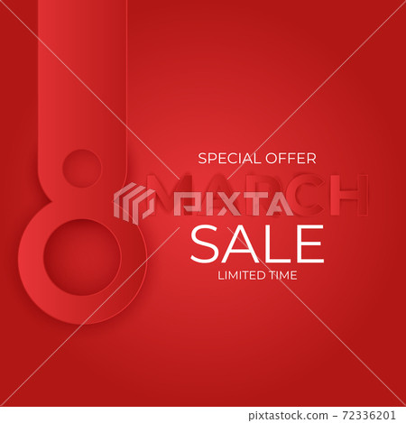 8 March sale banner Background Design. Template for advertising, web, social media and fashion ads. Poster, flyer, greeting card, header for website Vector Illustration. EPS10 8 March sale banner Background Design. Template for advertising, web, social media and fashion ads. Poster, flyer, greeting card, header for website Vector Illustration. EPS10 72336201