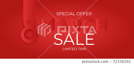 8 March sale banner Background Design. Template for advertising, web, social media and fashion ads. Poster, flyer, greeting card, header for website Vector Illustration. EPS10 8 March sale banner Background Design. Template for advertising, web, social media and fashion ads. Poster, flyer, greeting card, header for website Vector Illustration. EPS10 72336202
