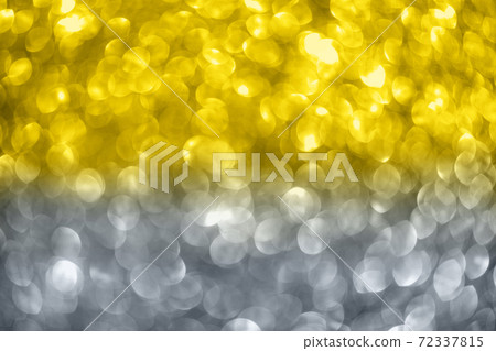 Yellow and gray bokeh abstract light defocused background. 72337815