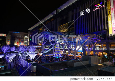 JR Hakata Station Station front Christmas illuminations JR Hakata Station Station front Christmas illuminations 72339532