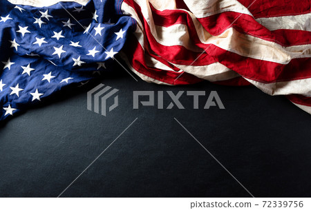 Martin Luther King Day celebrated concept. American flag against wooden background Martin Luther King Day celebrated concept. American flag against wooden background 72339756