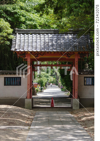 South Gate and approach to Hattori Sumiyoshi Shrine in Toyonaka City, Osaka Prefecture 72341078