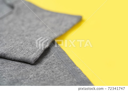Gray Knitwear Fabric Texture on yellow 2021 color trend 72341747