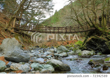 Unexplored region Okuiya double Kazura Bridge wild monkey Miyoshi City, Tokushima Prefecture Unexplored region Okuiya double Kazura Bridge wild monkey Miyoshi City, Tokushima Prefecture 72342589