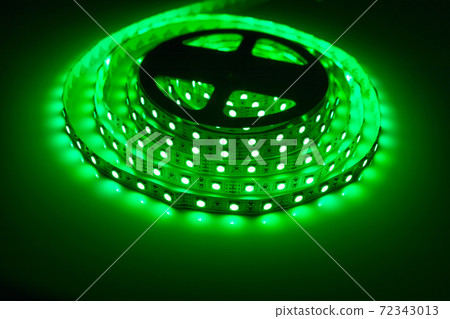led strip green light roll, close-up view 72343013