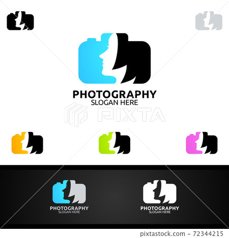 Abstract Fashion Camera Photography Logo Icon Vector Design Template 72344215