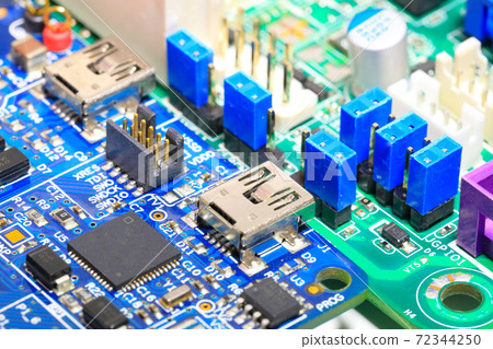 半導體LSI_Mini USB連接器_藍色跳線插座 半導體LSI_Mini USB連接器_藍色跳線插座 72344250